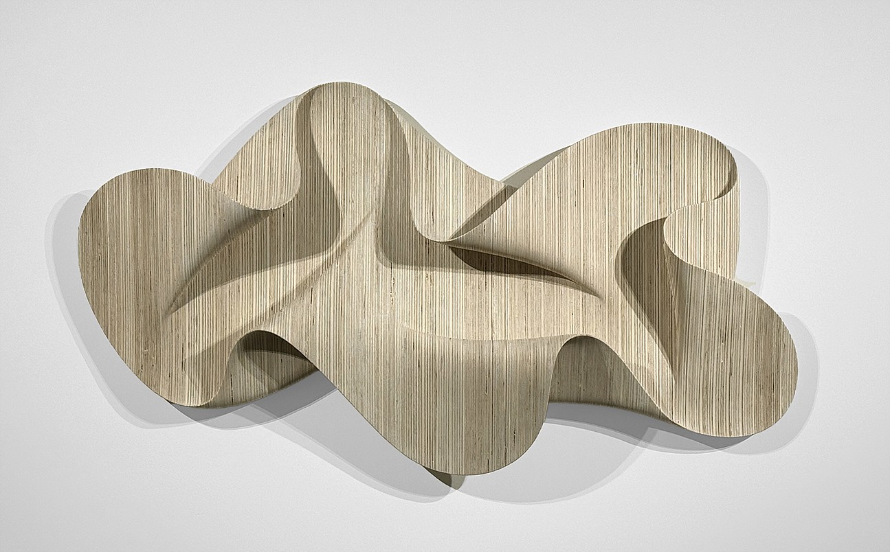 Daniel Mirchev, Cashmere C (Sold)
Hand-sculpted layered plywood, 30 x 59 x 9 in.