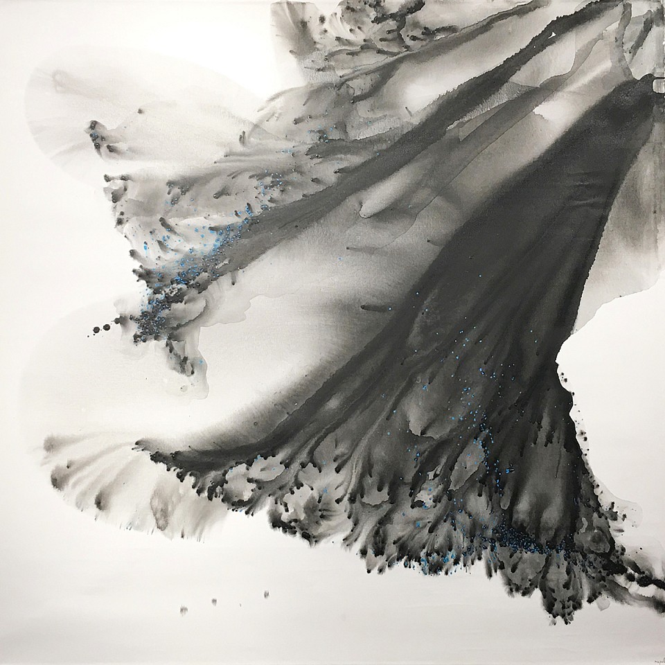 Muriel Napoli, Perpetual
Acrylic, water color and ink on canvas, 47 x 47 in.