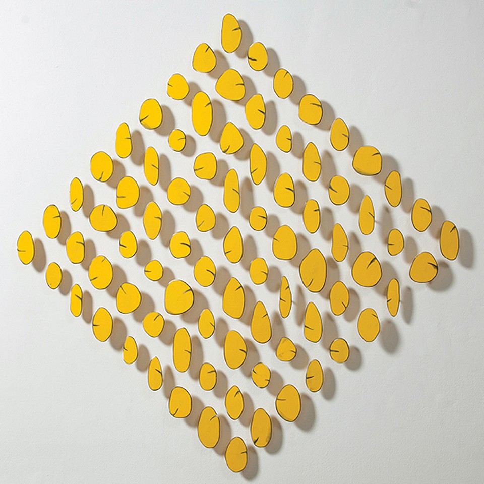 Carolina Sardi, Yellow in a Diamond Shape (Sold)
Painted Steel, 61 x 58 x 22 in.