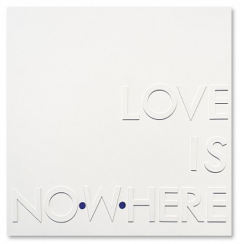 David McCauley -&nbsp;Love is Nowhere/Love is Now Here (Sold) 36 x 36 in.