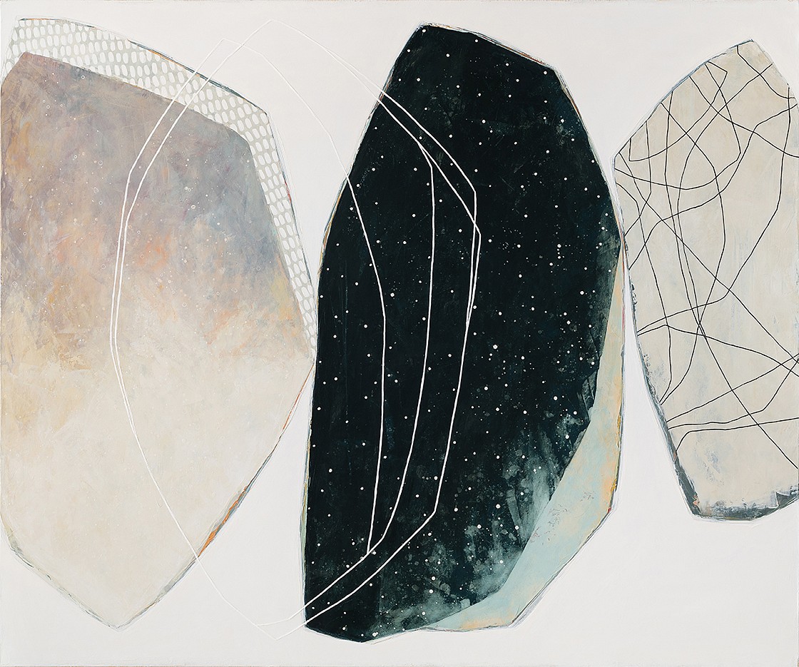 Karine Leger, Constellation (Sold)
Acrylic & mixed media on canvas, 40 x 48 in.