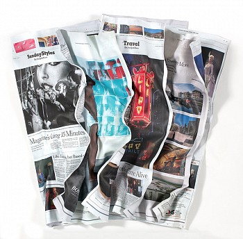 Paul Rousso - NY Times Sunday Styles and Travel (Sold) 50 x 57 x 13 in.