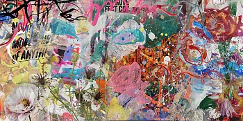 Irene Mamiye - Never Been More Sure of Anything 36 x 72 in.