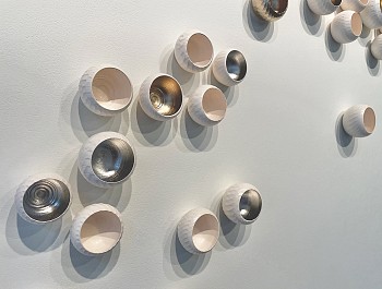 Lucrecia Waggoner - Mingle and Be Happy (Sold) dimensions variable (72x12" as shown)