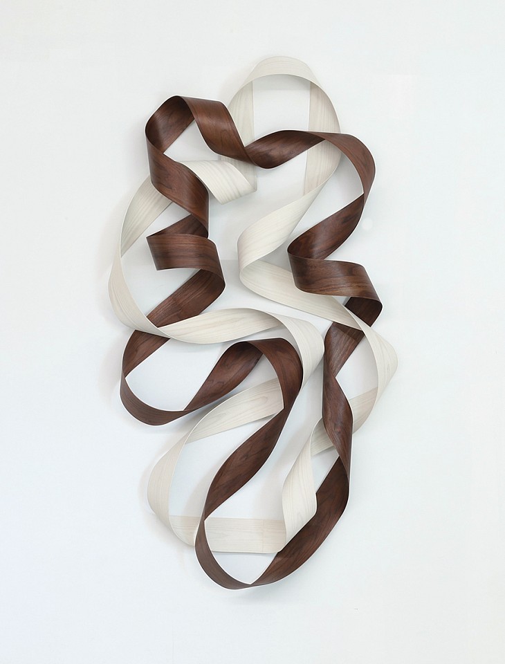 Jeremy Holmes, Intertwine (Sold)
Bleached white ash & oiled black walnut, 78 x 42 x 10 in.