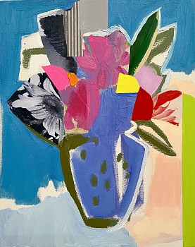 Emily Filler - Small Bouquet (pink flowers) 20 x 16 in.