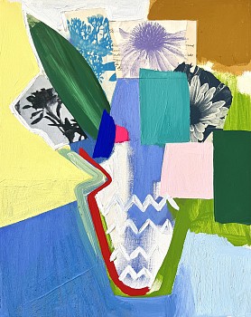 Emily Filler - Small Bouquet (purple coneflower) 20 x 16 in.