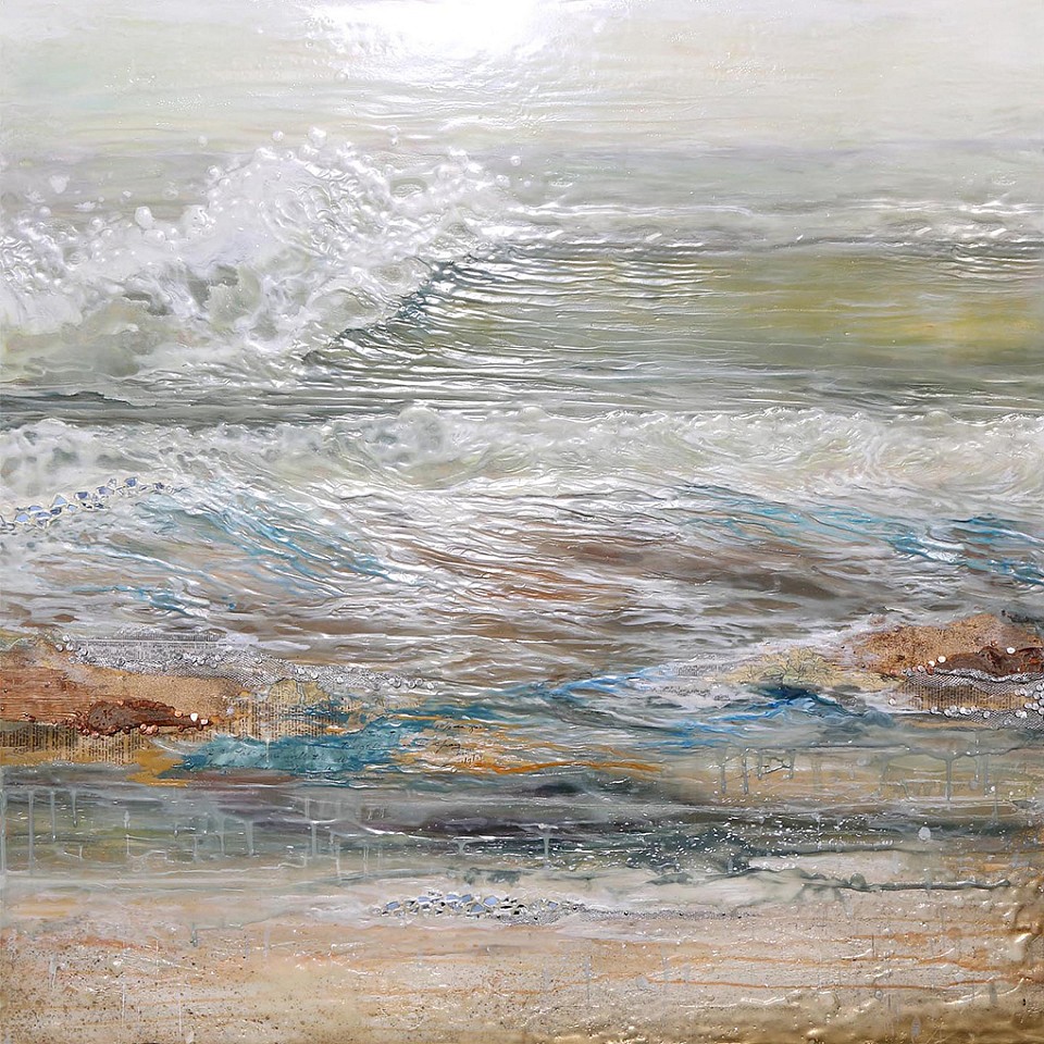 Robin Luciano Beaty, Crescendo No. 7
Encaustic & mixed media on panel, 36 x 36 in.