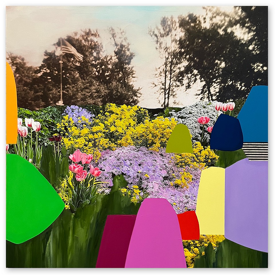 Emily Filler, Field of Tulips #8
Mixed media on canvas