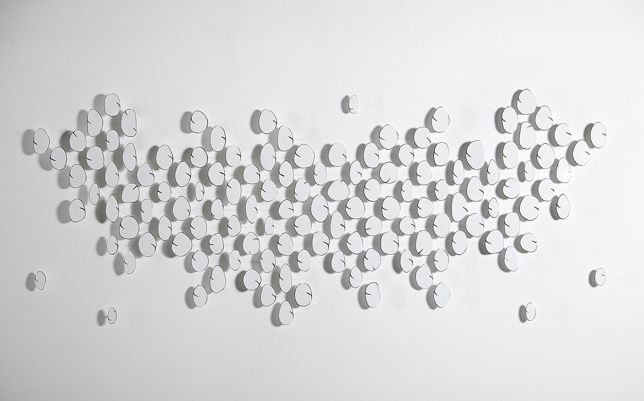 Carolina Sardi, White
Painted Steel, 45 x 115 x 2 in.