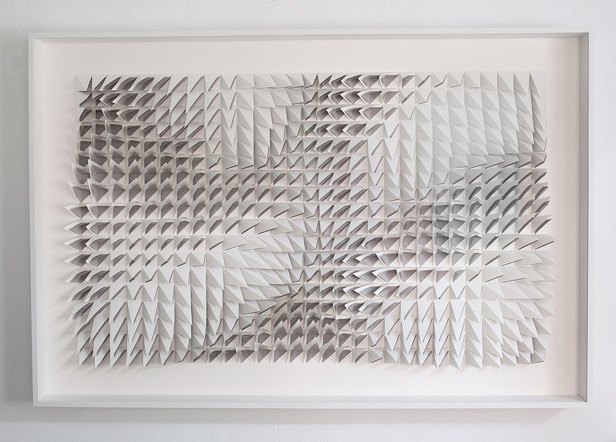 Anna Kruhelska, Untitled 286
Hand-folded archival paper, 60 x 40" framed with non-reflective glass, art may be oriented vertically or horizontally