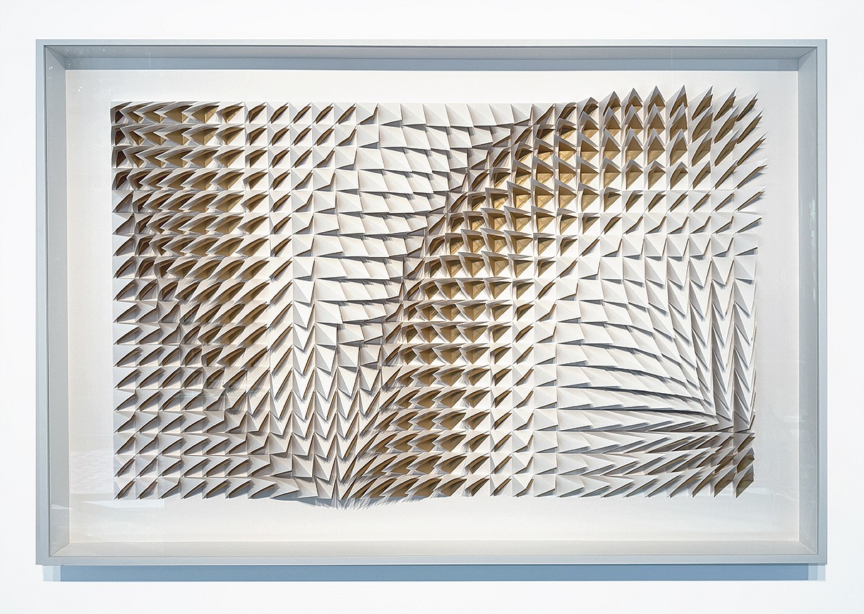 Anna Kruhelska, Untitled 295
Hand-folded archival paper, 40 x 60", framed with non-reflective glass, art may be oriented vertically or horizontally