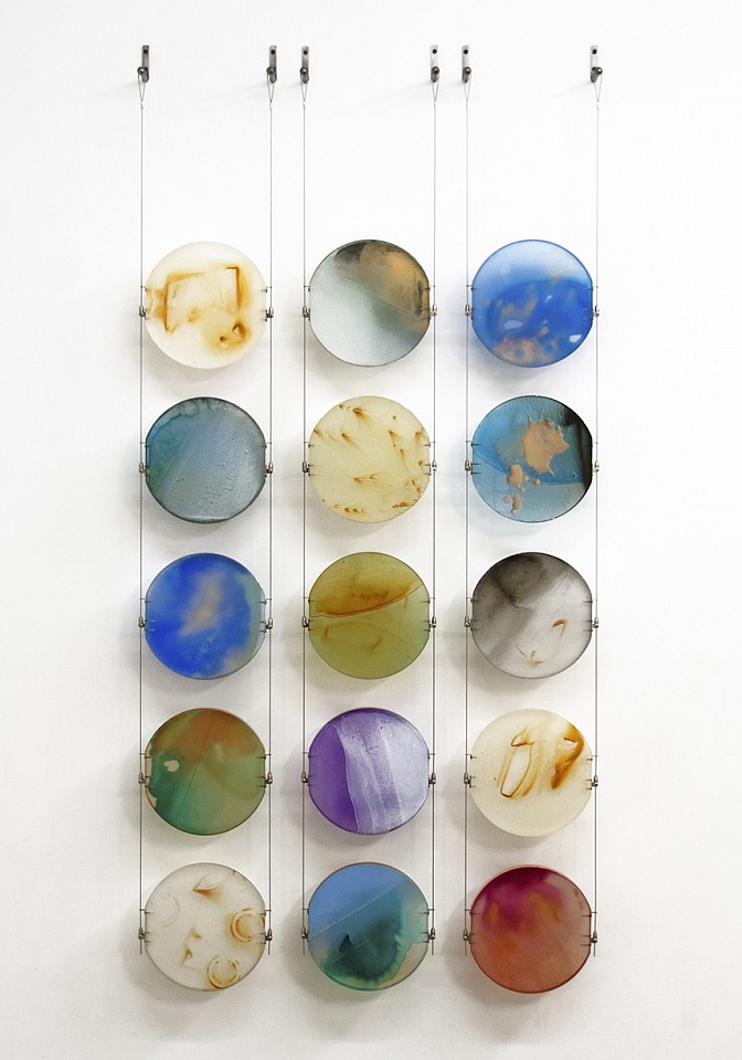 Carrie McGee, Floating Into Orbit
Mixed media on acrylic panel, 68 x 34 x 4 in.