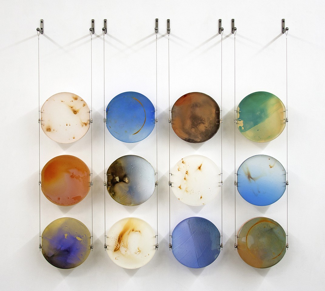 Carrie McGee, Nocturnal Orbit (on hold)
Mixed media on acrylic panel, 45 x 44 x 4 in.