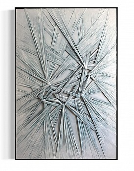 Niina Kratz - Bounds of Fading Time 60 1/8 x 40 1/2 in framed