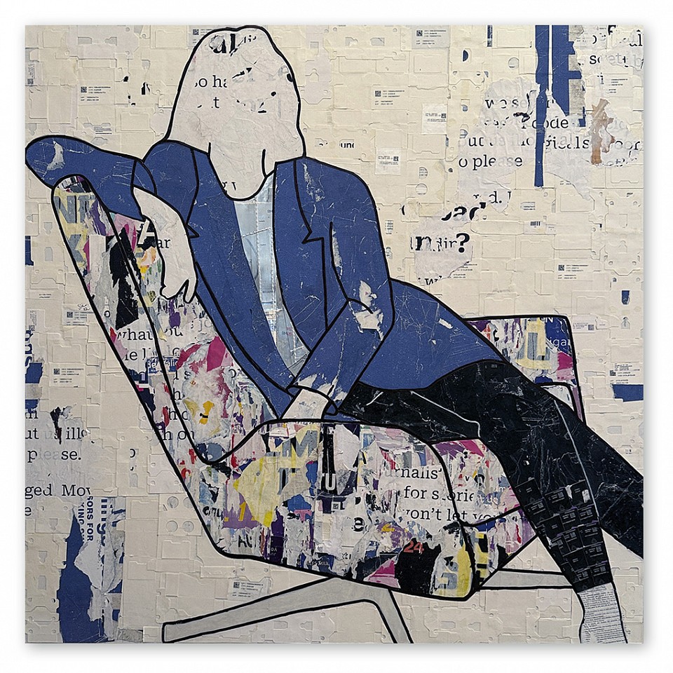 Jane Maxwell, Tell Me More
Mixed media on panel, 48 x 48 in.