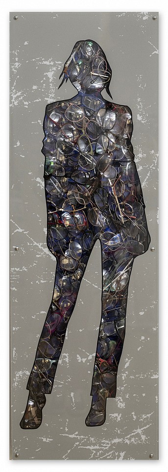 Jane Maxwell, Readers
Found objects & mixed media under acrylic, 48 x 16 x 2 in.