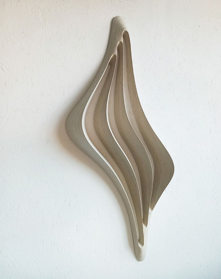 Daniel Mirchev, All in Between
Layered plywood, 31 1/2 x 71 x 7 in.