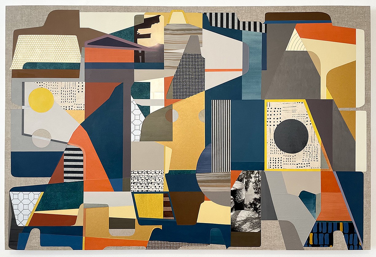 Aaron Wexler, Bridge
Mixed media on linen over panel, 40 x 60 in.