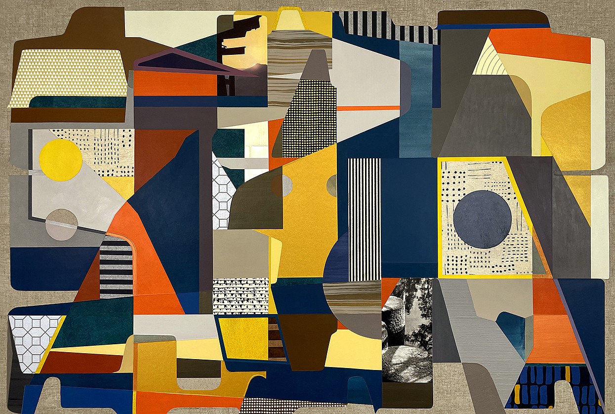 Aaron Wexler, Bridge
Mixed media on linen over panel, 40 x 60 in.