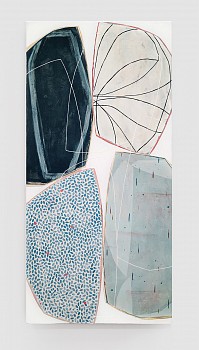 Karine Leger - In Conversation #3 50 x 24 in.