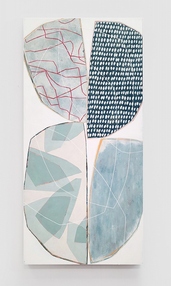 Karine Leger, In Conversation #4
Acrylic on canvas, 50 x 24 in.