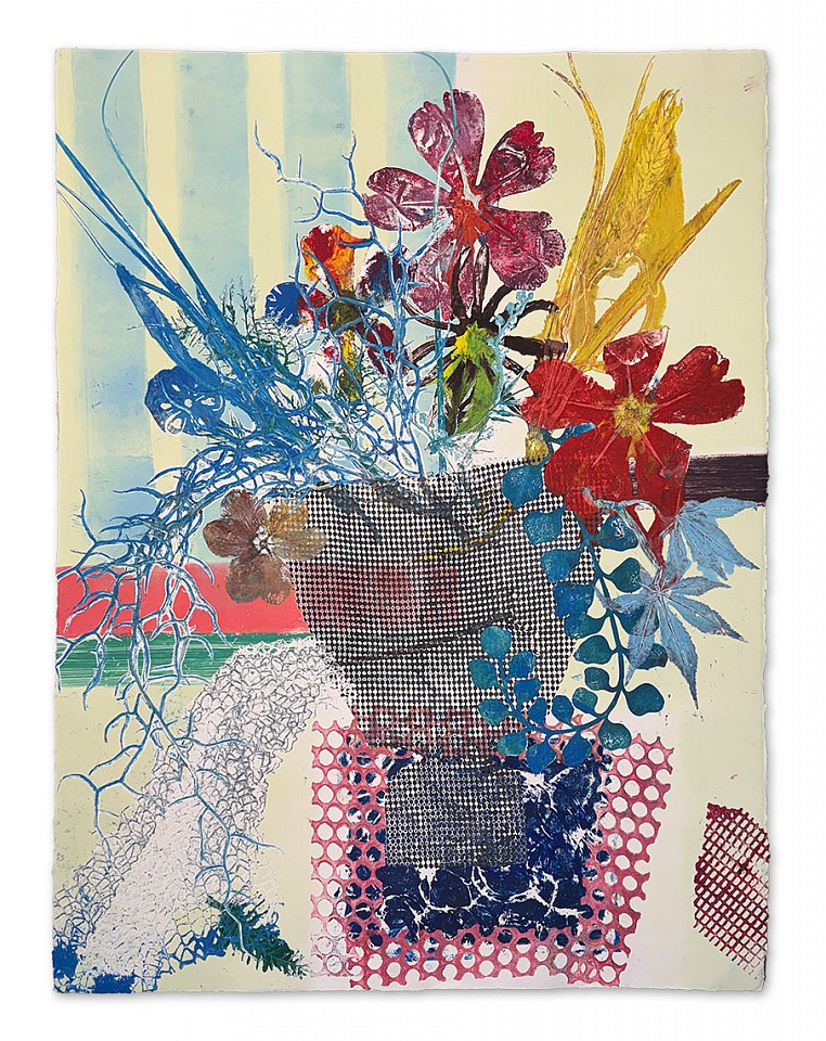 Irene Mamiye, Echo Presse Series 0994
Layered pigment transfer on paper, 30 x 22 in.