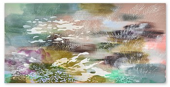 Work:&nbsp;Celestial Grove 30 x 60 in.