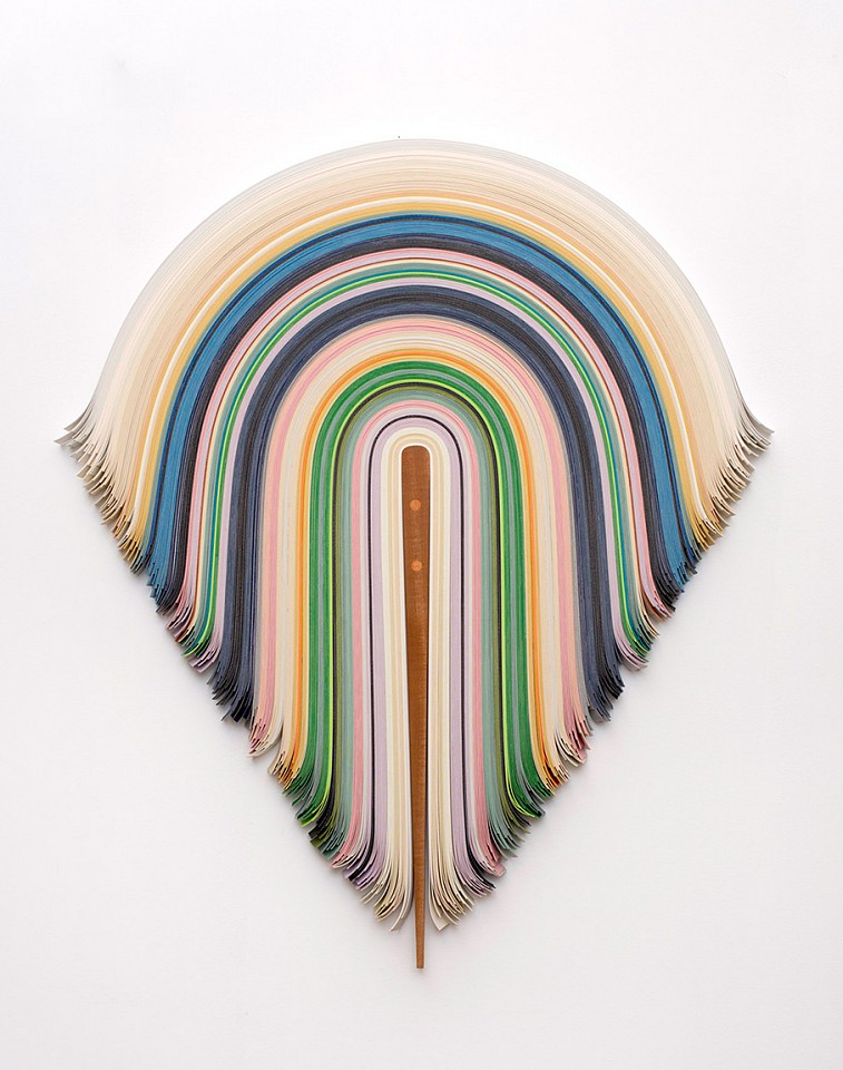 Derrick Velasquez, Untitled 485
Vinyl and mahogany, 35 x 30 x 1 in.