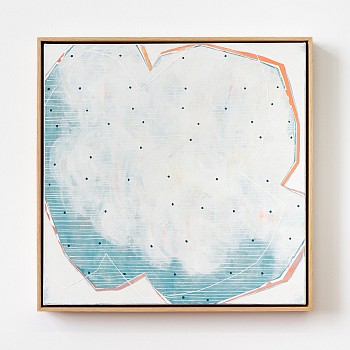 Karine Leger -&nbsp;Vue du Ciel No. 4 25 1/4 x 25 1/4 in. framed