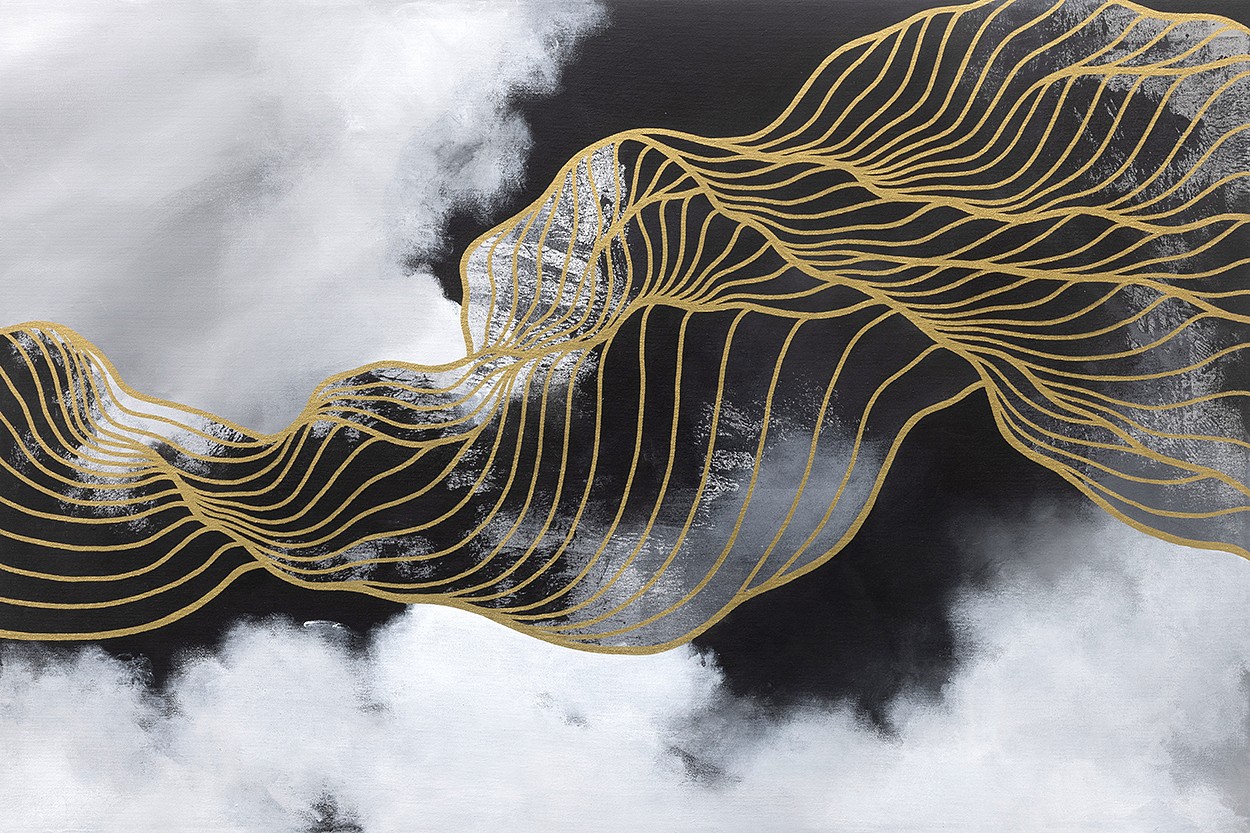 Tracie Cheng, Resides in the Silence
Acrylic on canvas, 24 x 36 in.
