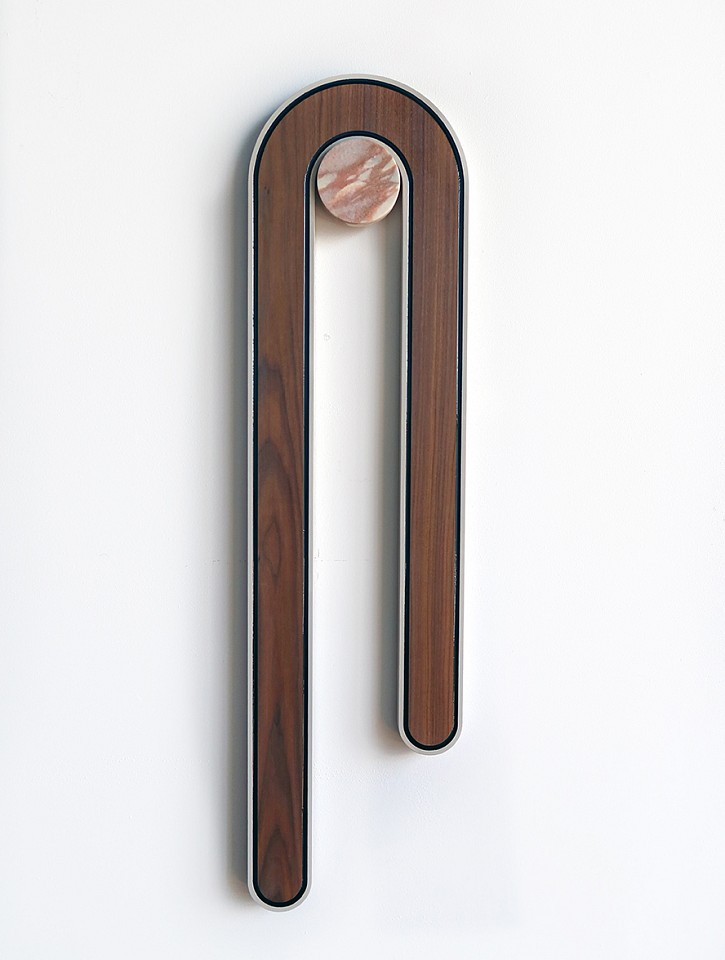 Jenna Krypell, Drool
walnut wood, marble, resin and paint, 40 x 11 x 1 in.
