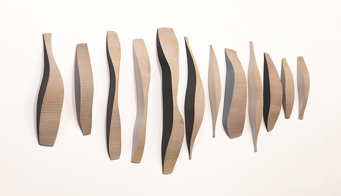 Pascal Pierme, Douze Anges 1
Painted mahoghany, 28 x 70 x 3 in.
