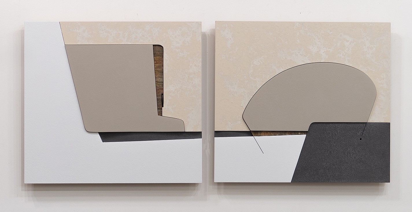 Pascal Pierme, En Deux Temps
Mixed media on panel, 22 x 50 in.