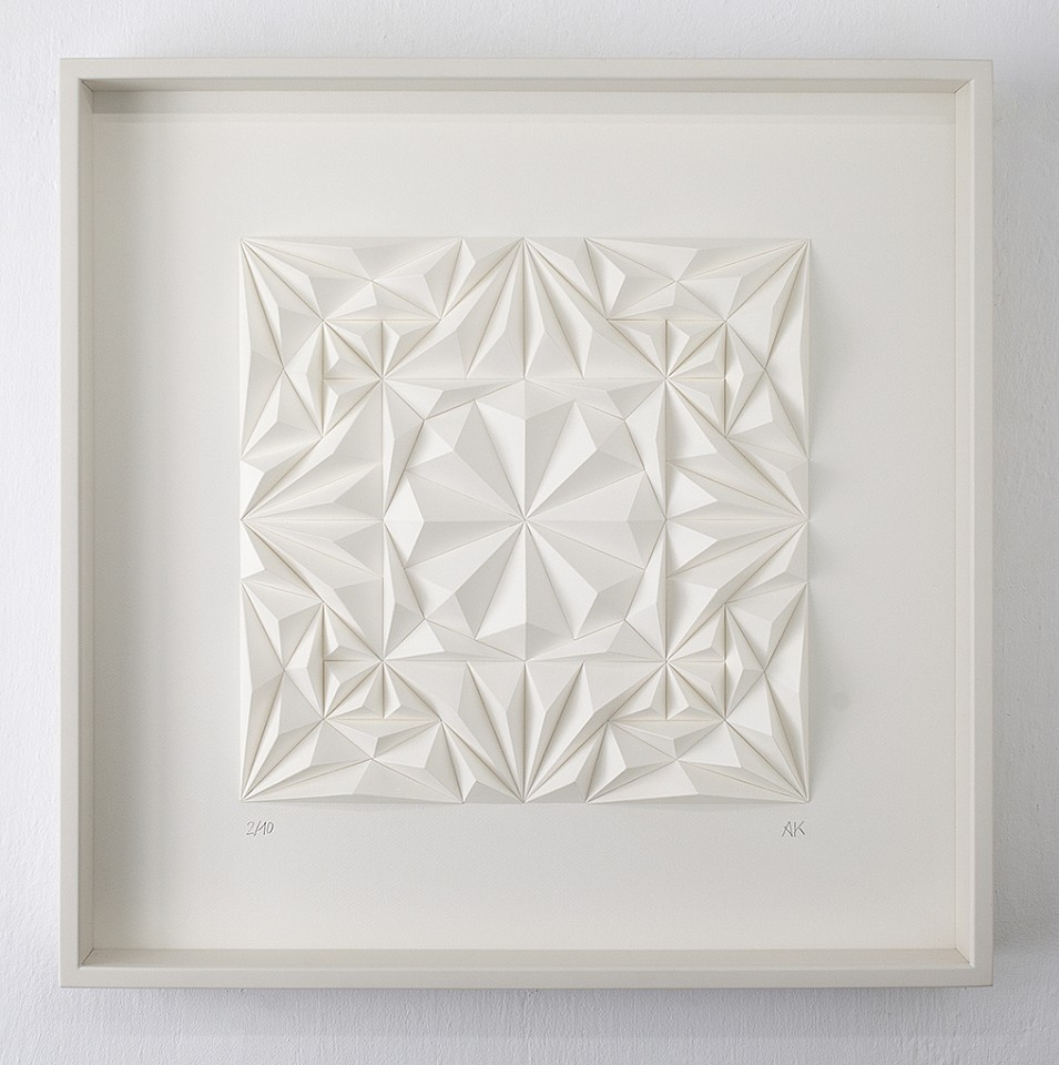 Anna Kruhelska, Untitled 43
Hand-folded archival paper, 20 x 20 inches framed